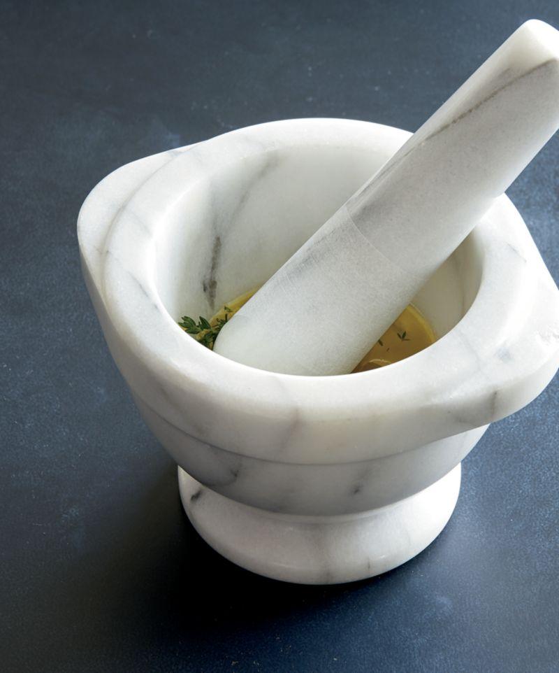 French Kitchen Marble Mortar and Pestle