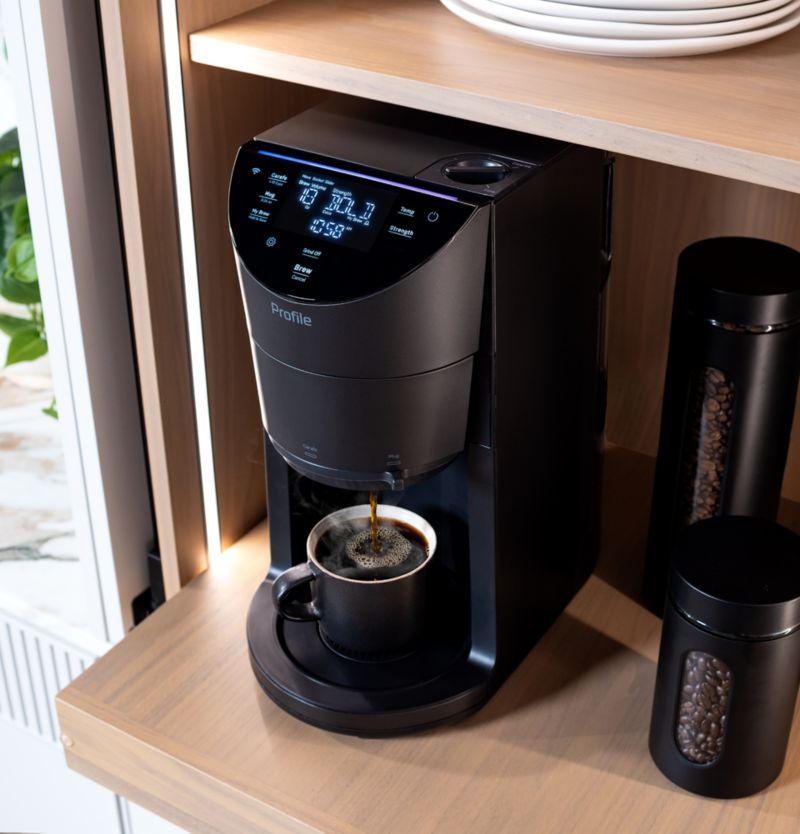 GE Profile™ Smart Grind and Brew Coffee Maker with Podless Single Serve