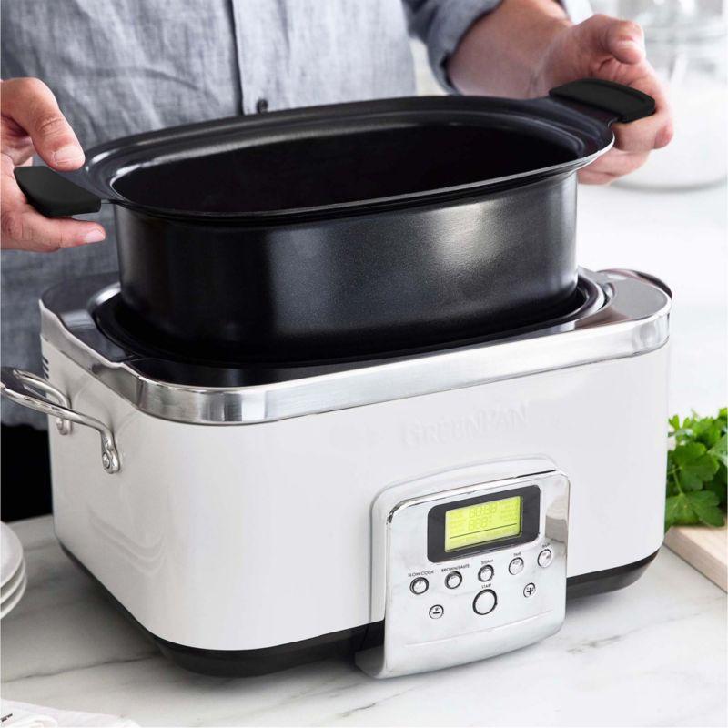 Cloud Cream 6qt Ceramic Slow Cooker with Digital Display