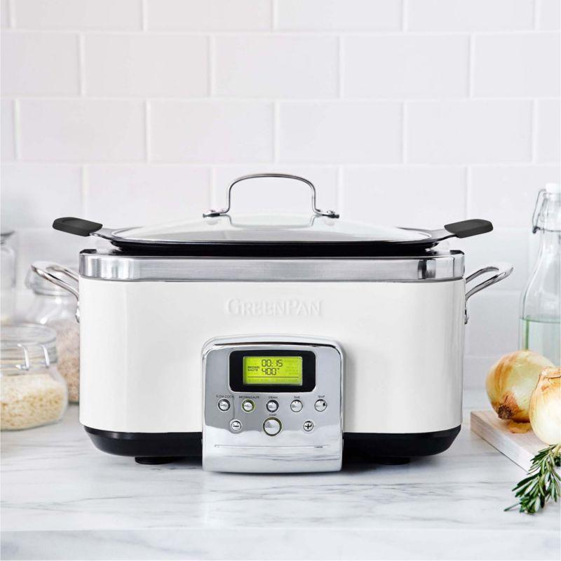 Cloud Cream 6qt Ceramic Slow Cooker with Digital Display