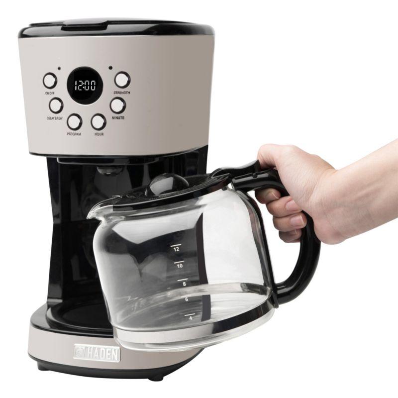 HADEN Putty Beige Programmable Drip Coffee Maker