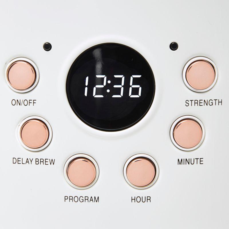 HADEN Heritage Ivory and Copper 12-Cup Programmable Coffee Maker