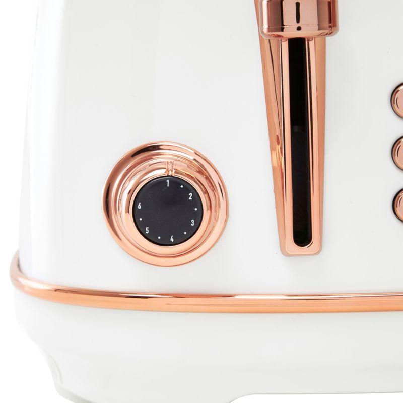 HADEN Heritage Ivory and Copper 4-Slice Toaster