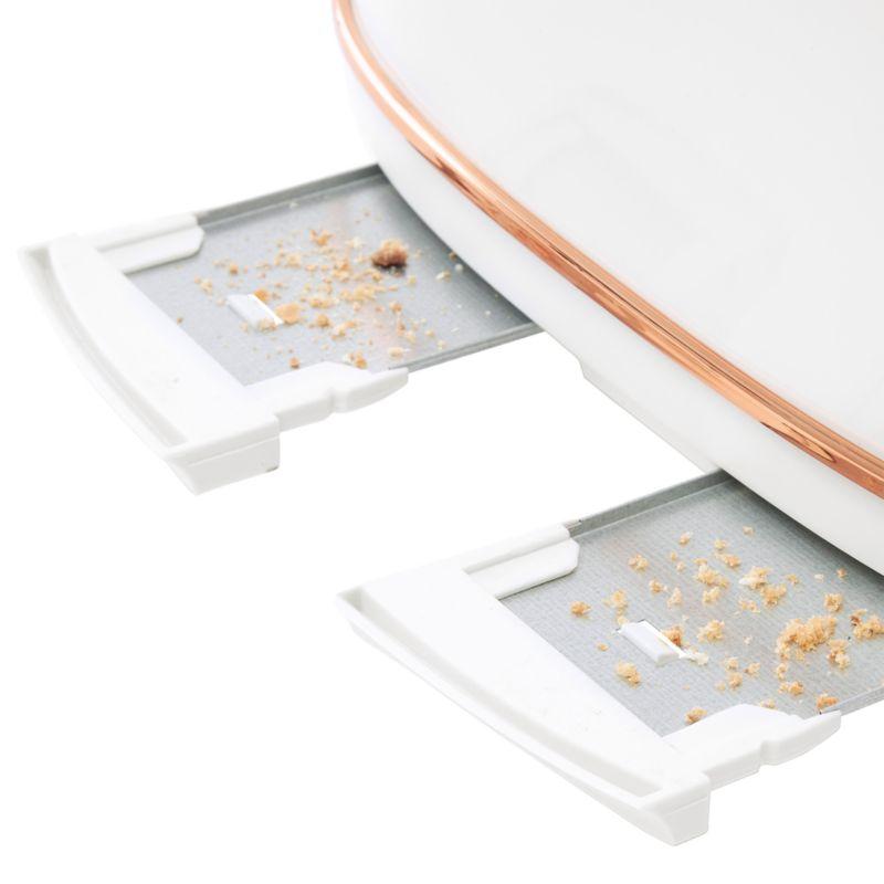 HADEN Heritage Ivory and Copper 4-Slice Toaster