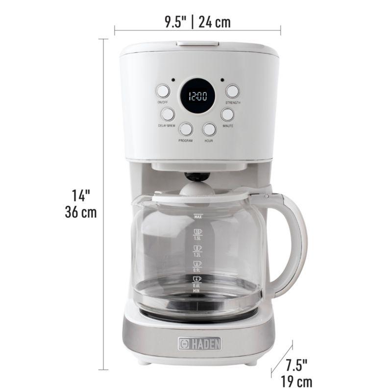 HADEN Ivory Programmable Drip Coffee Maker