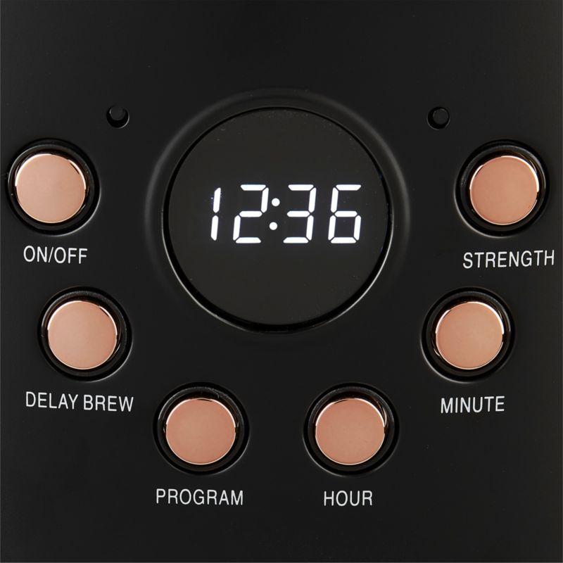 HADEN Black and Copper Programmable Drip Coffee Maker