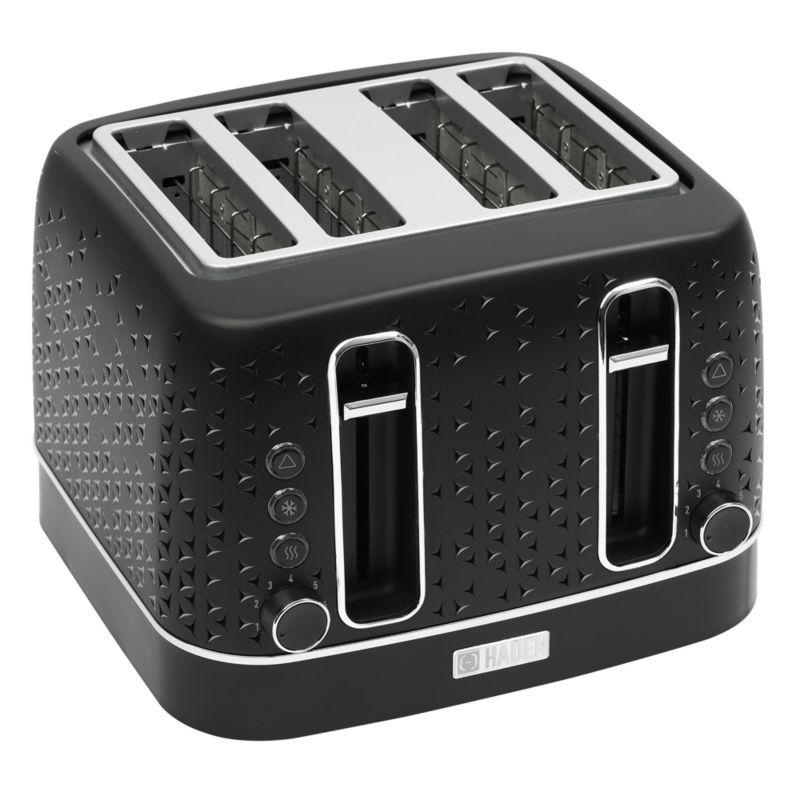 HADEN Starbeck Black 4-Slice Toaster