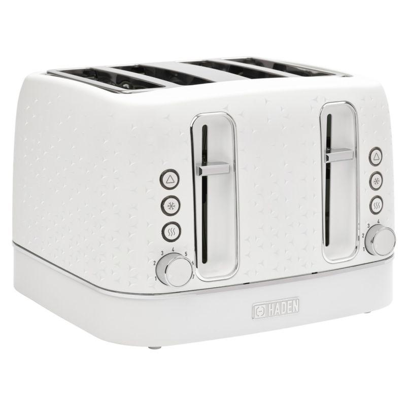 HADEN Starbeck White 4-Slice Toaster