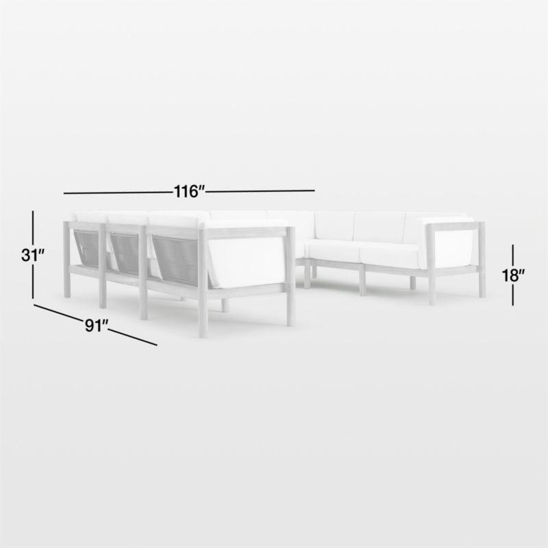 Neighbor ™ Haven Rust 8-Piece U-Shaped Outdoor Sectional Sofa