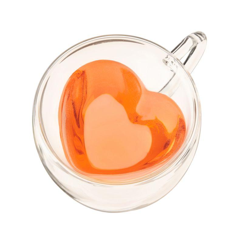 Heart 8-oz. Double Wall Glass Tea Mug