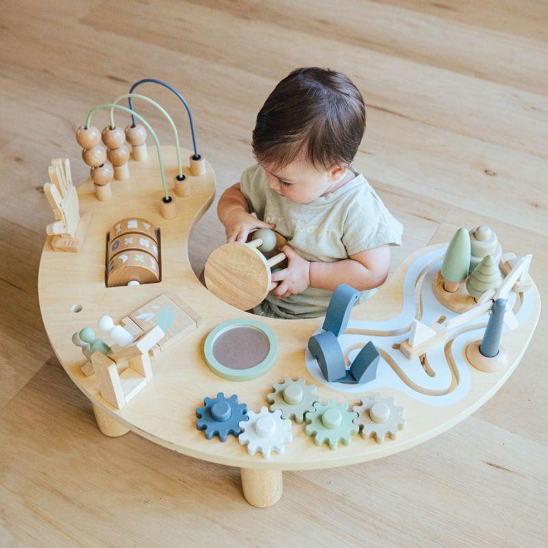 Wonder & Wise by Asweets Wooden Adjustable Toddler Activity Table