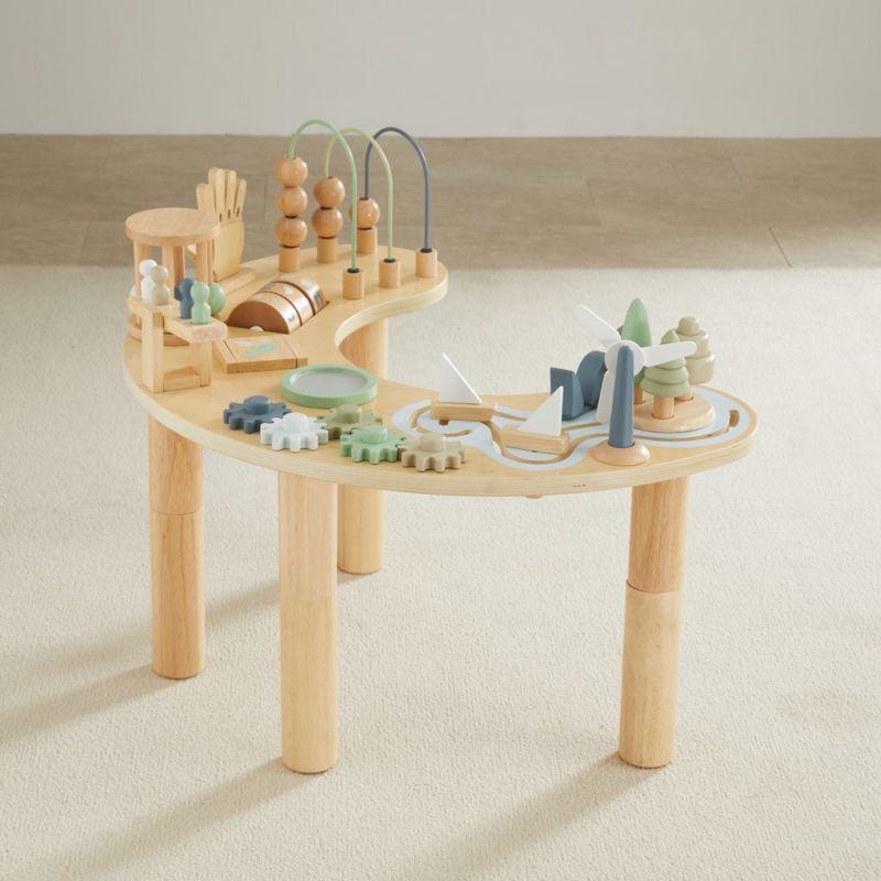 Wonder & Wise by Asweets Wooden Adjustable Toddler Activity Table