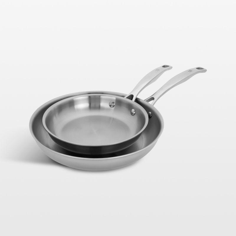 HENCKELS ® Clad H3 2-Piece 8"+10" Stainless Steel Fry Pan Set