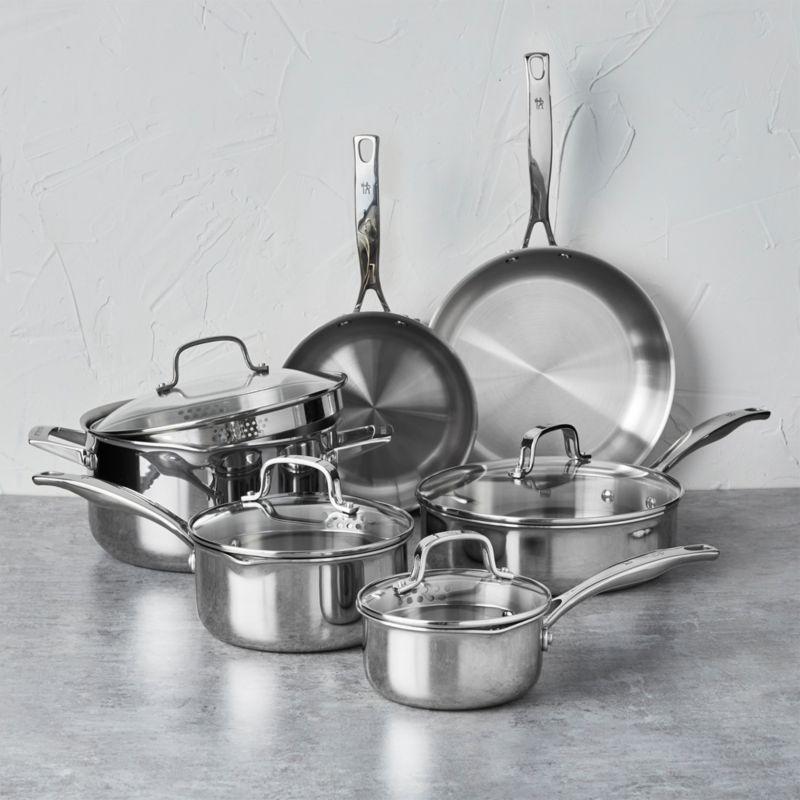 HENCKELS ® Clad H3 10-Piece Stainless Steel Cookware Set