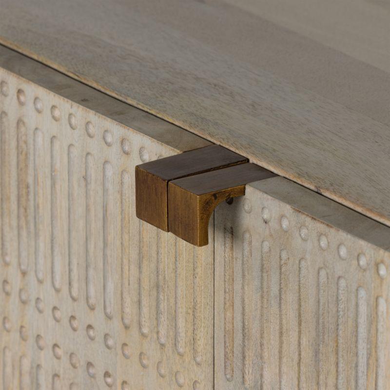 Ivan 69" Light Wash Mango Wood Storage Media Console