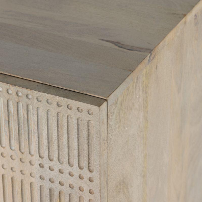 Ivan 69" Light Wash Mango Wood Storage Media Console