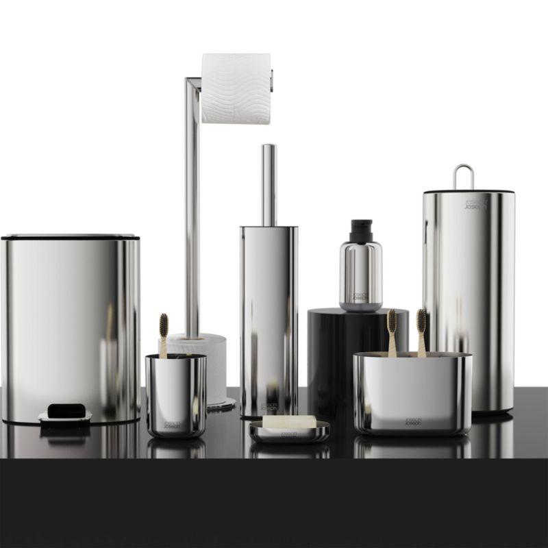 Joseph Joseph EasyStore Luxe Stainless Steel Toilet Roll Holder