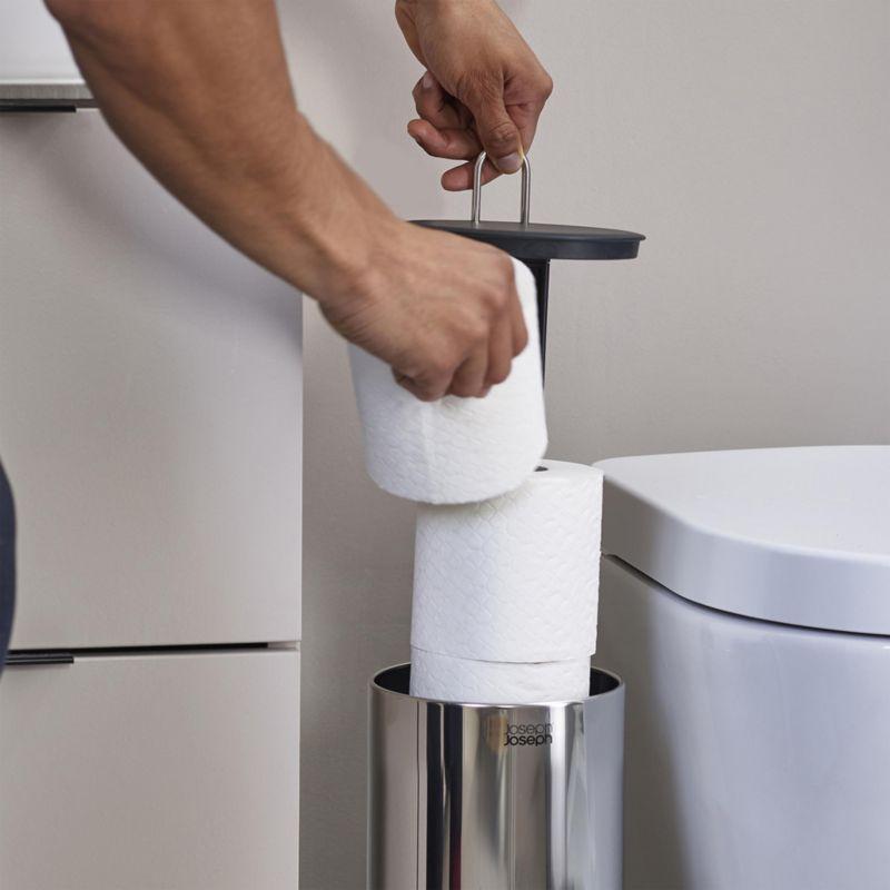 Joseph Joseph EasyStore Luxe Stainless Steel Toilet Roll Holder