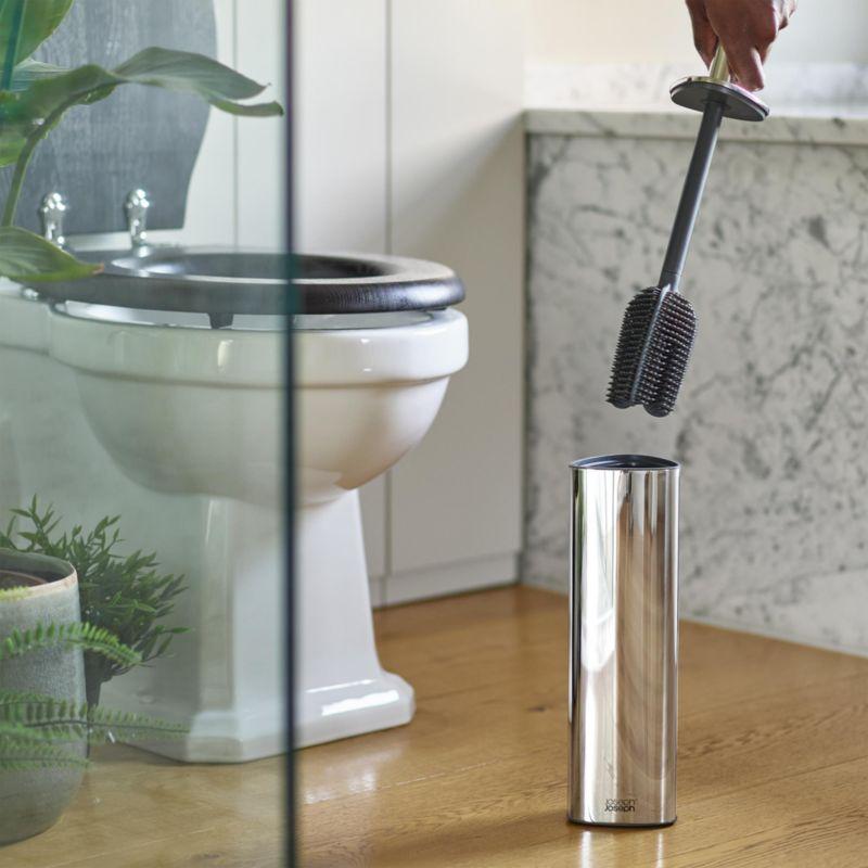 Joseph Joseph Flex 360 Luxe Stainless Steel Toilet Brush