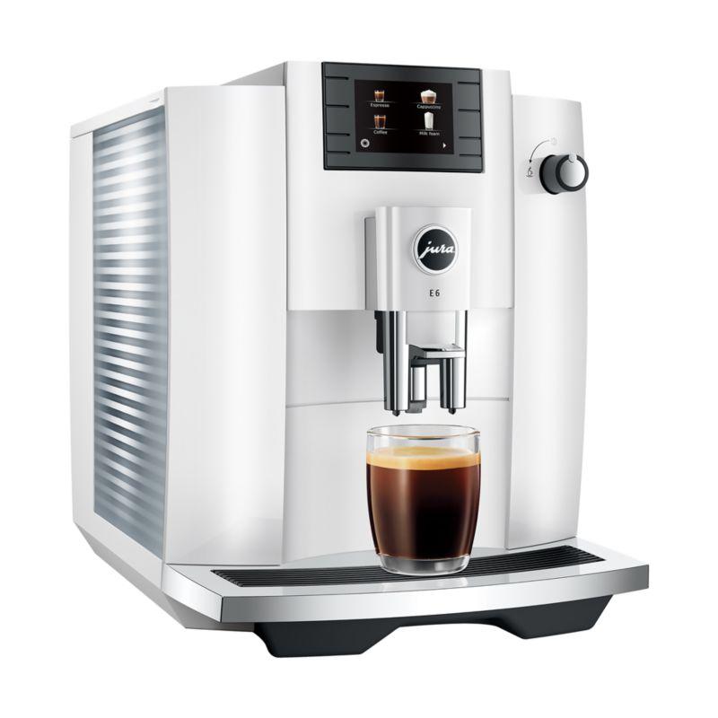 JURA ® E6 Piano White Espresso Machine