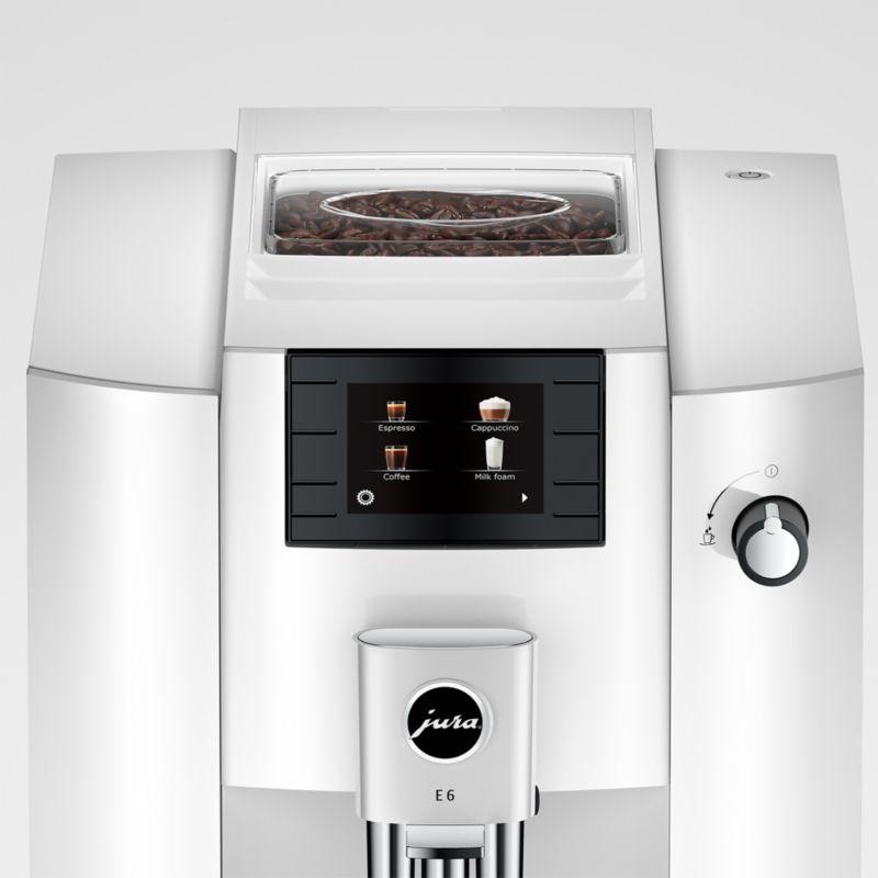 JURA ® E6 Piano White Espresso Machine