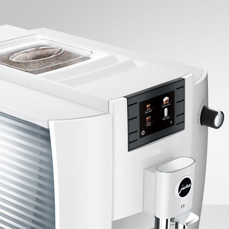 JURA ® E6 Piano White Espresso Machine