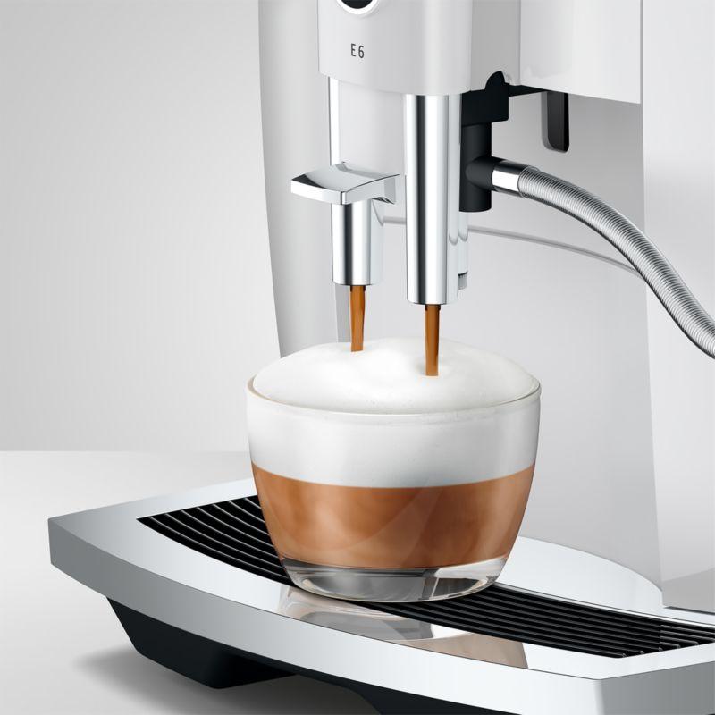 JURA ® E6 Piano White Espresso Machine