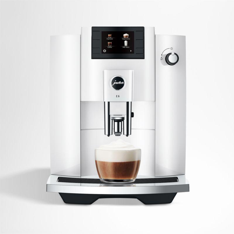 Jura E6 Piano White Automatic Coffee Machine with Grinder