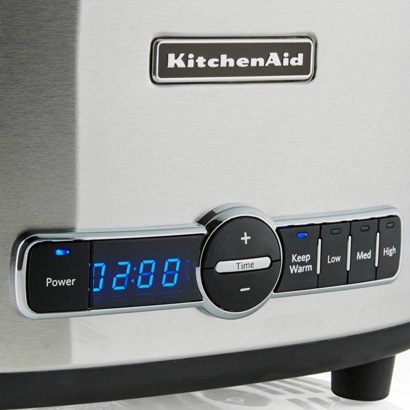 KitchenAid 6-Quart Stainless Steel Slow Cooker with Digital Display