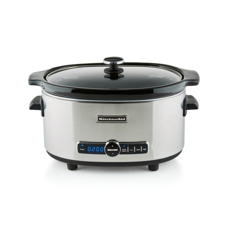 KitchenAid 6-Quart Stainless Steel Slow Cooker with Digital Display