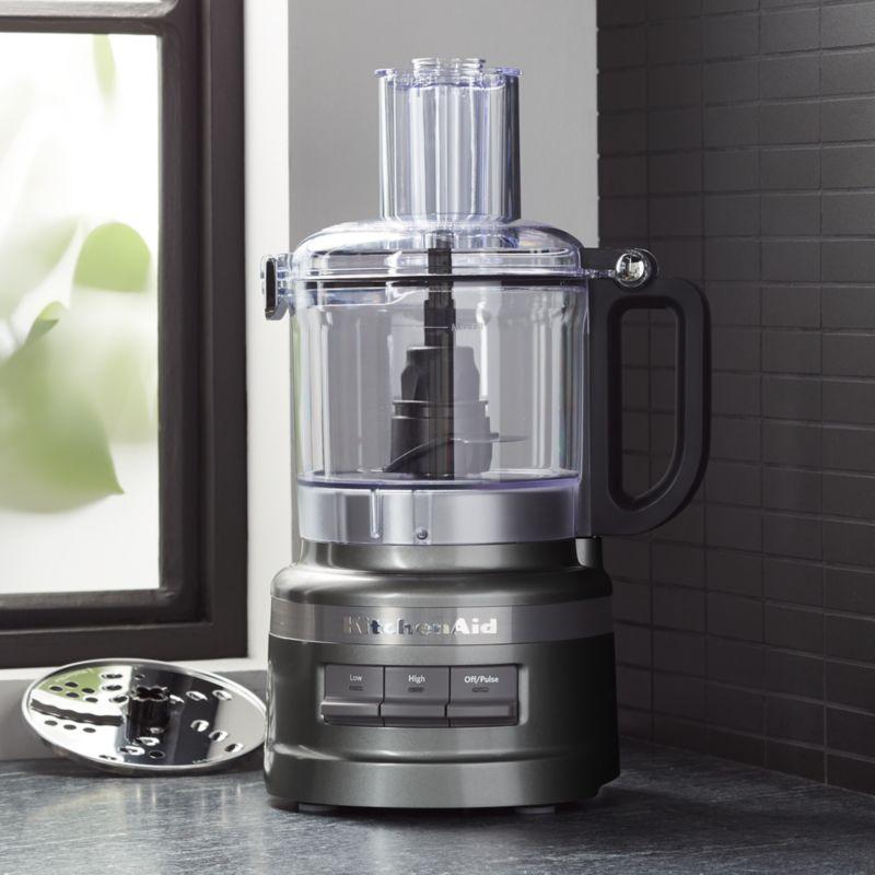 KitchenAid Contour Silver 7-Cup Food Processor with Stainless Steel Blades