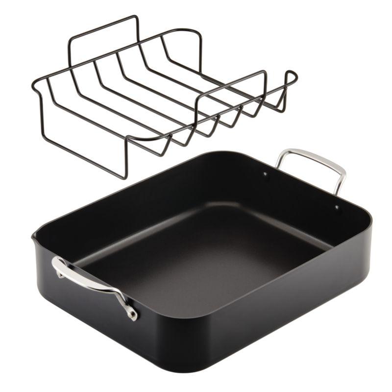 KitchenAid Hard-Anodized Aluminum Non-Stick Roasting Pan with Rack