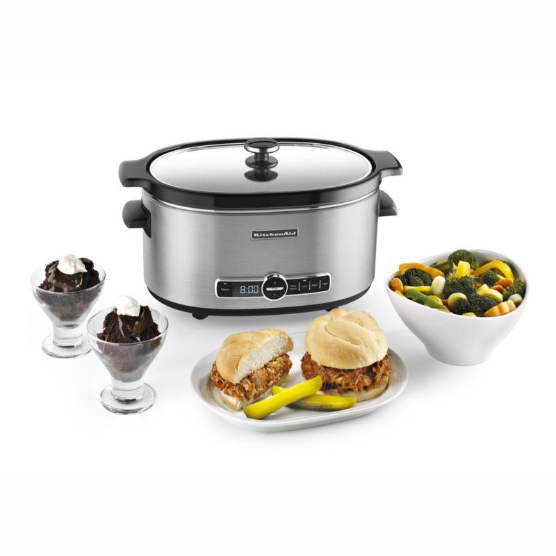 KitchenAid 6-Quart Stainless Steel Slow Cooker with Digital Display