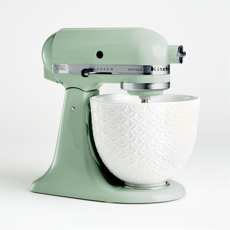 KitchenAid ® Stand Mixer Mermaid Lace White 5-Qt. Ceramic Mixing Bowl