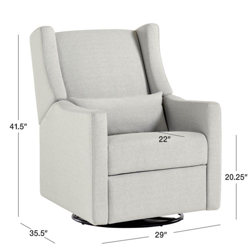 Babyletto Kiwi Cream Electronic Swivel Glider Power Recliner Nursery Chair