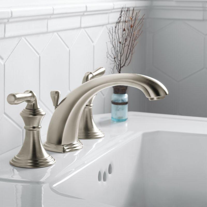 Kohler ® Devonshire ® Widespread Brushed Nickel Bathroom Sink Faucet