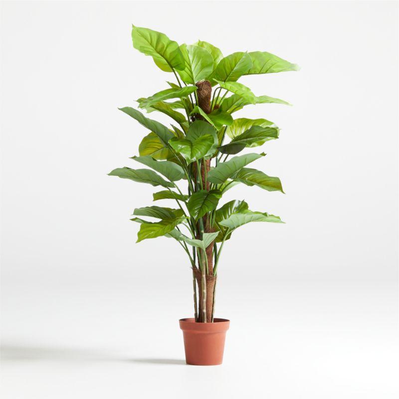 52" Faux Large Leaf Philodendron Plant