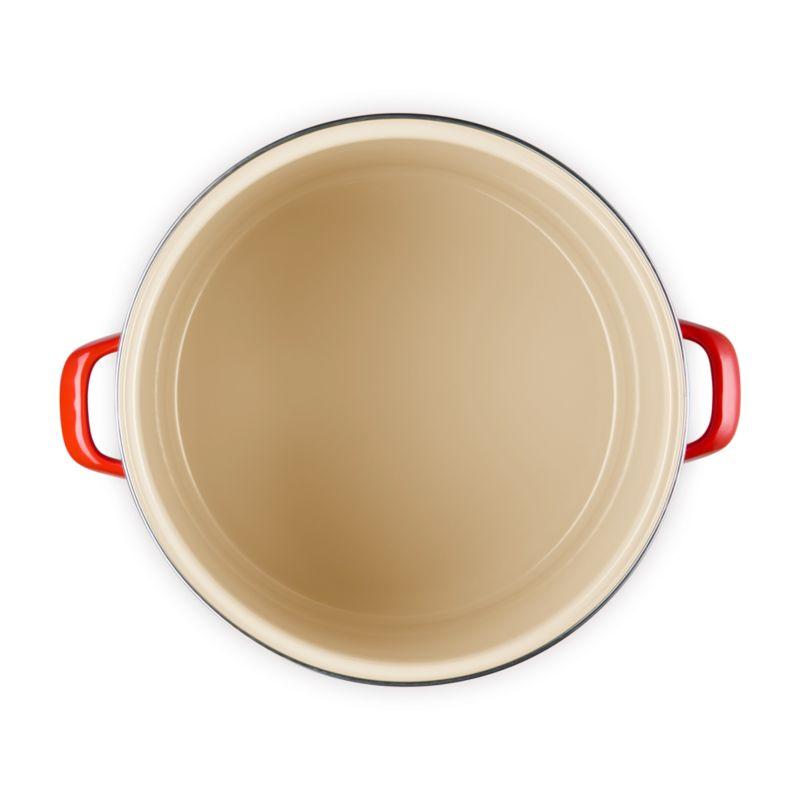 Le Creuset ® 16-Qt. Cerise Enameled Stockpot with Stainless Steel Knob
