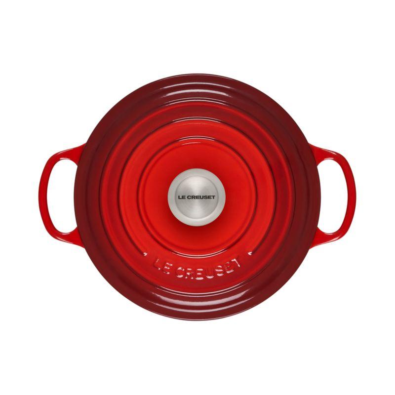 Le Creuset ® Signature 3.5-Qt. Cerise Enameled Cast Iron Sauteuse Oven