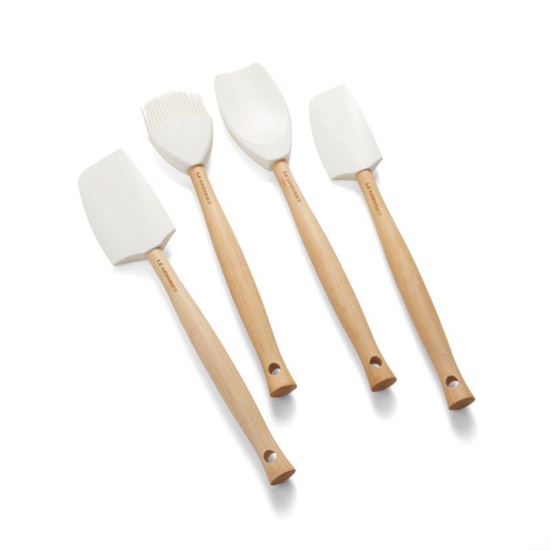 Le Creuset ® 5-Piece White Kitchen Utensils with Holder Set