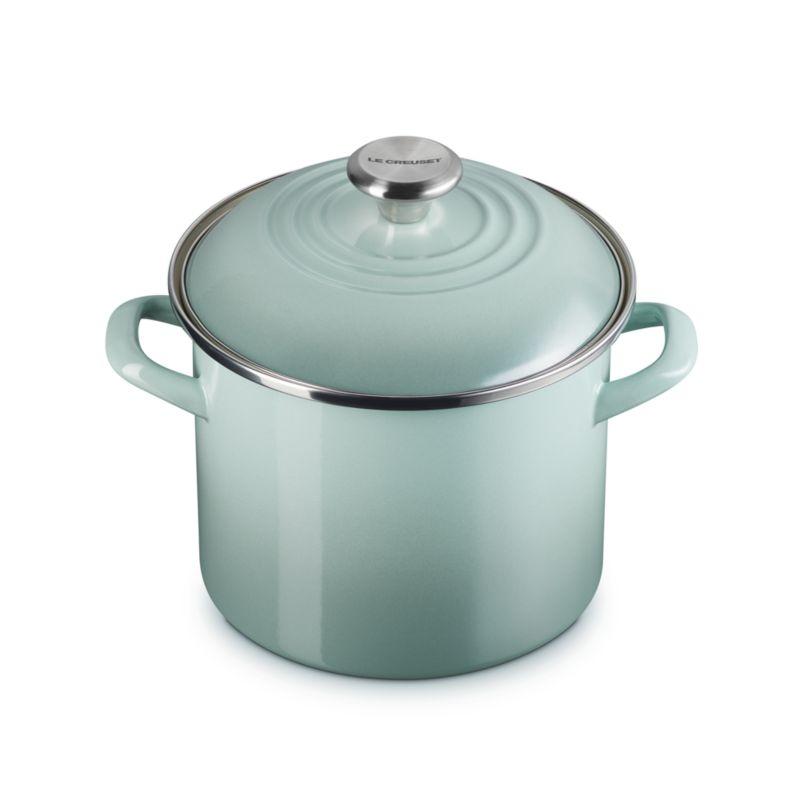 Le Creuset ® 6-Qt. Sea Salt Stockpot with Stainless Steel Knob