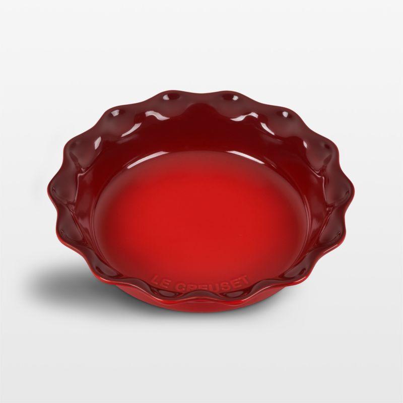 Le Creuset ® Heritage 9" Cerise Ceramic Pie Dish