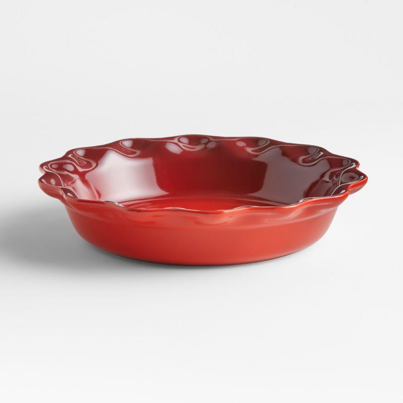 Le Creuset ® Heritage 9" Cerise Ceramic Pie Dish