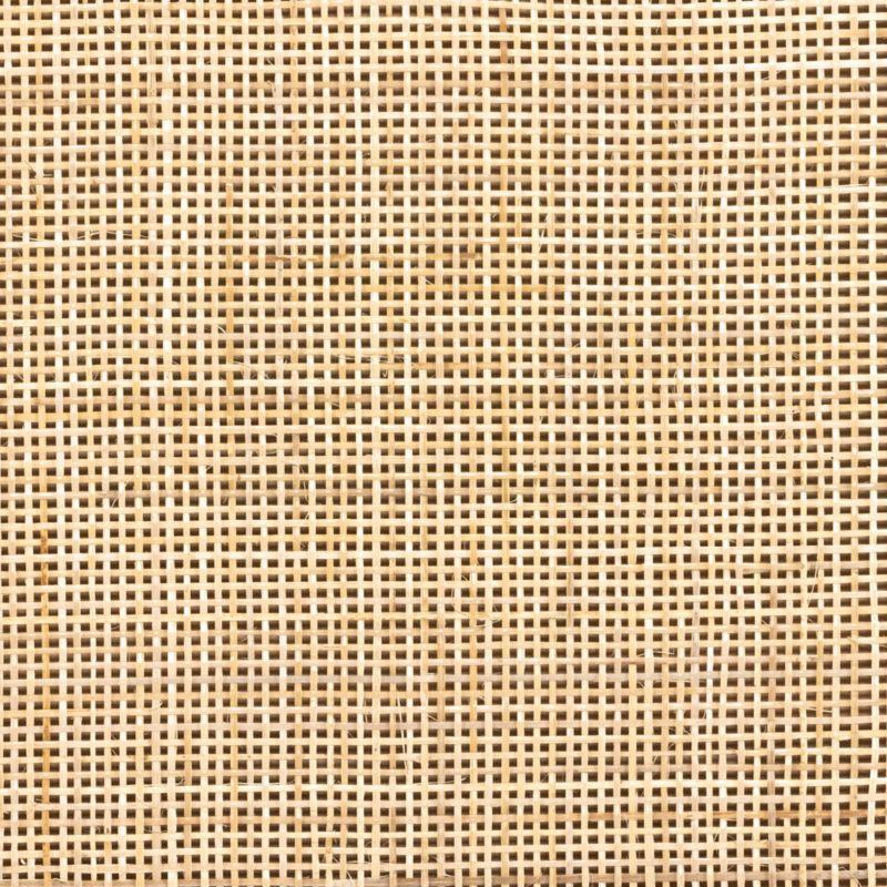 Caprice Black Wash Mango and Woven Cane Bar Cabinet