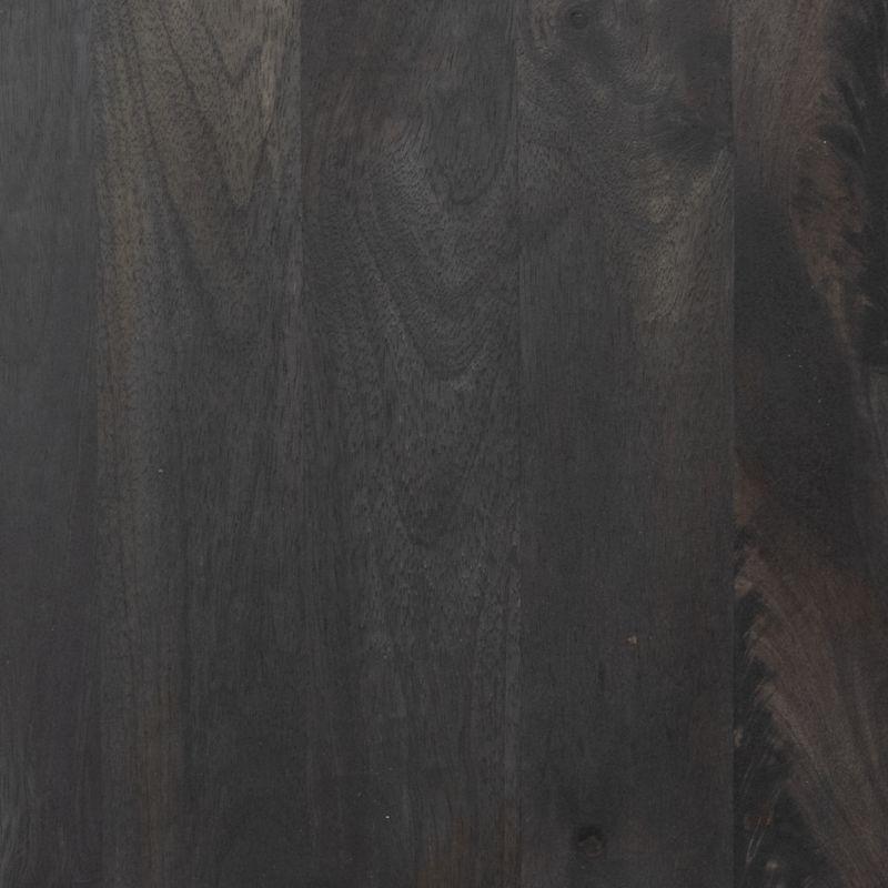 Caprice Black Wash Mango and Woven Cane Bar Cabinet