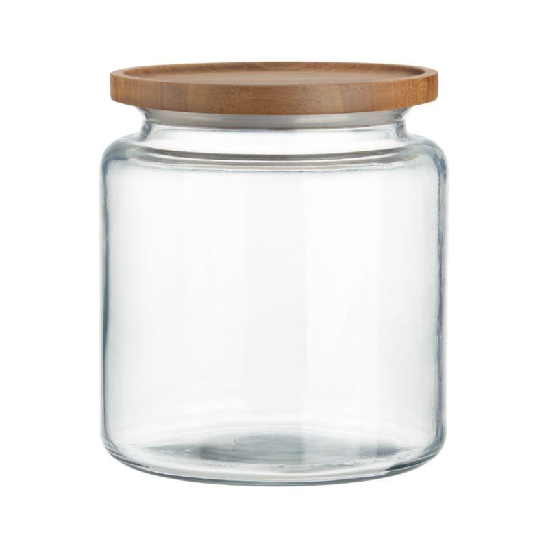 Montana 96-Oz. Acacia and Glass Jar