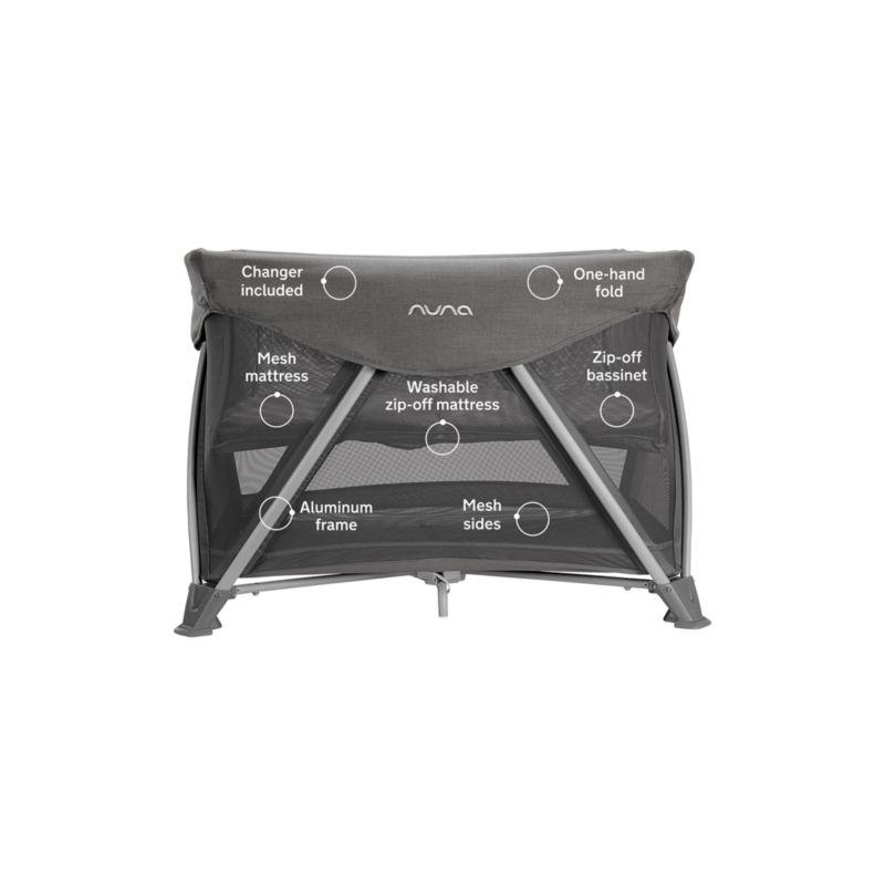Nuna ® SENA aire ® Granite Grey Playard, Travel Crib and Changing Table