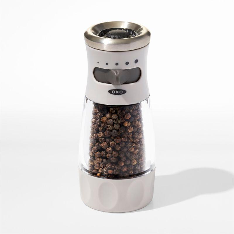 OXO Contoured Stainless Steel and Acrylic Pepper Grinder