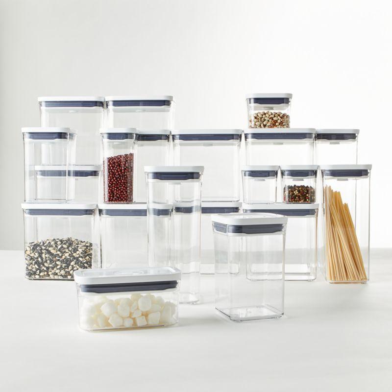 Sleek 20-Piece Stainless Steel & Clear Airtight Food Storage Set