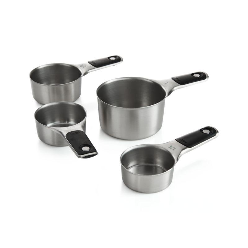 OXO ® Stainless Steel Magnetic Measuring Cups, Set of 4